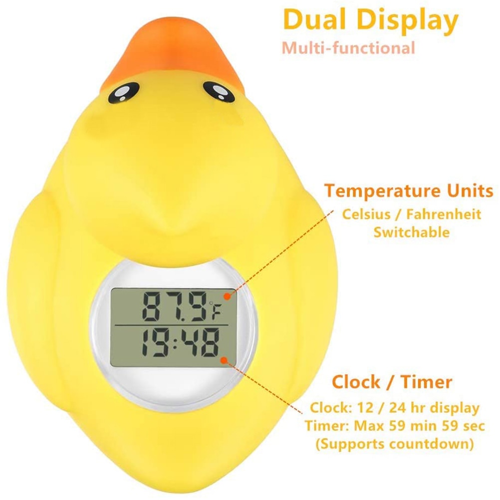 Baby Bath Thermometer Bath Water Temperature Digital Room Thermometer Duck Floating Thermometer Bath Baby Bath Toys